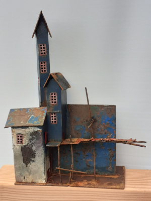 Henny Korten - Blauwe haven (Metal: Iron: Rusted)